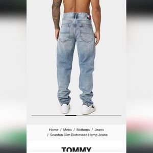 Tommy Hilfiger Scanton Slim distressed  hemp jeans size 34x32